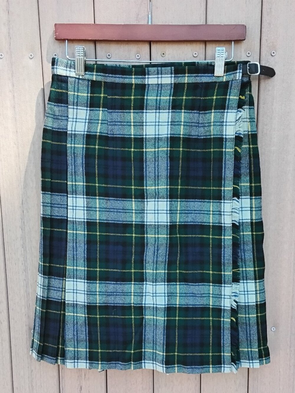 Vintage House Of Scotland Women's Tartan Kilted Skirt Size 16 #49